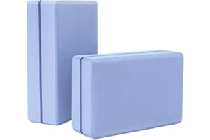 Fiita Hochstabiler Yoga Block- 2er Set Klotz auch für Anfänger Meditiation & Pilates, Fitness Zubehör Hilfmittel für Regeneration, Rücken, Dehnübungen & Blockaden Training, Zwei Blocks Stück