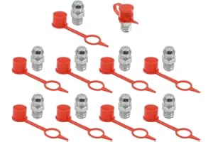 ‎X AUTOHAUX X AUTOHAUX 10 Satz Gerade Schmiernippel Verschraubungen mit Staubkappe für Auto M6