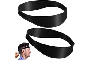 CHOONJIN 2 Stück Gebogene Haarschnitt Bänder aus Silikon, Halsausschnitt Bartschablonen, Haarschnitt Konturen Schablone, für Haare Selber Schneiden Haushalt Haarschneideanleitung (25CM)