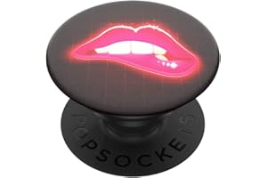 Popsockets PopGrip - Soporte y Agarre para Teléfonos Móviles y Tabletas con un Top Intercambiable - Neon Lips