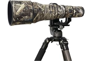 Rolanpro Manteau d'objectif imperméable pour Nikon Z 800 mm f6.3 VR S Camouflage Rain Cover Lens Protective Sleeve Guns Étui de Protection, 9# Camouflage Herbe, Moderne