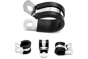 NZNSML 25 stycken P klämmor rörklämmor 22 mm rörklämma med gummiinsats