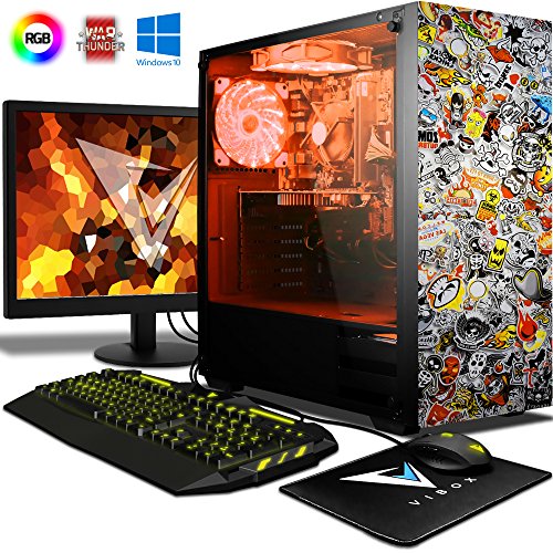 VIBOX Killstreak GSR750-134 Gaming PC Ordenador de sobremesa con Cup  n de Juego  Win 10  22  HD Monitor  4 1GHz Ryzen 8-Core  Nvidia GeForce GTX 1050 Tarjeta Grafica  32GB DDR4 RAM  1TB HDD  VIBOX Killstreak GSR750-134 Gaming PC Ordenador de sobremesa con Cup  n de Juego  Win 10  22  HD Monitor  4 1GHz Ryzen 8-Core  Nvidia GeForce GTX 1050 Tarjeta Grafica  32GB DDR4 RAM  1TB HDD