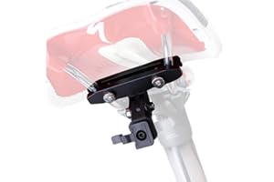 NELBONS Bike Taillight Saddle Rail Mount Compatible with Bontrager Ion Pro RT Headlight Adapter,Bicycle Saddle Ra DAR Tail Light Mount with T rek Flashlight/Torch Adapter Holder