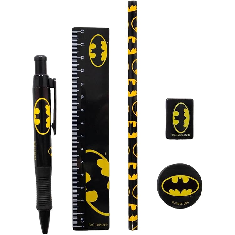 Batman Schuletui Von CERDÁ LIFE'S LITTLE MOMENTS – Offizielle DC-Lizenz, 5x5x20 Cm, Mit Reißverschluss, Für Stifte Und Schulmaterial