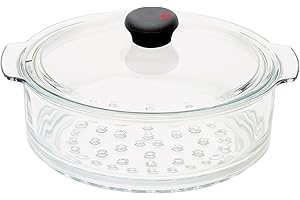 CRISTEL CWTECVV24 Cuit-Vapeur Verre Cocinelle 24cm, Transparent