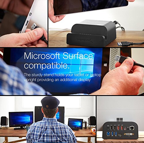 Sabrent USB 3.0 Universal-Dockingstation mit Ständer für Tablets und Laptops unterstützt Windows & Mac (DS-RICA) - 2