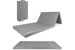 MSPORTS Tapis de gymnastique pliable de qualité supérieure - 190 x 80 x 5 cm - Tapis de gymnastique - Tapis de sport pour la maison, les enfants, les adultes