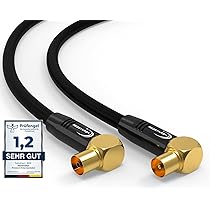 Antenna Cavo Adattatore Angolare IEC A Coassiale (10 Pezzi) - Spina Angolata Per Cavi TV, Antenna, Bianco Antenna Base Cb - Foto 8