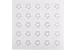 JDIEOQA Moule En Silicone Avec Pendentif En Forme Fleur En Résine Époxy, Porte-clés, Bijoux Pour Bagages, Sacs, Accessoires Collier