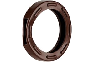 ‎VAN DEN HEUVEL van den Heuvel - Schlüsselkennringe (10 Stk.) für runde Schlüsselköpfe mit Standardgröße, Schlüsselring mit Tastzeichen, Braun