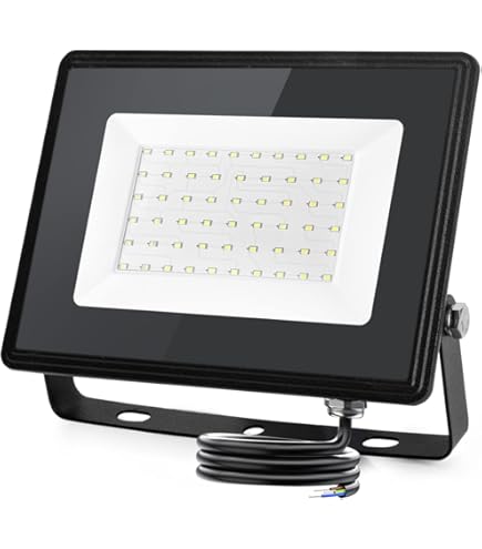 TrAdE Shop Traesio - Faro Led 200 W Ultra Slim Esterno Nero Ip65 Luce Fredda Naturale Calda Fs200w N 79275462 - Foto 9