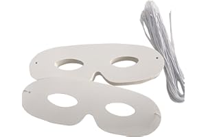 RmKbe 40Pcs Die Cut Paper Masks Half Face Masks DIY White Blank Mask Masquerade Masks Cosplay Dress Up for Kids