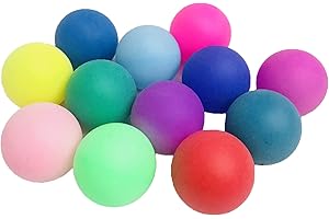 BIGTREE 12 Pack Table Tennis Balls Ping Pong Balls 40mm Plastic Halloween Christmas Decorations Ideal for Cat Dog Craft Party School Family Games Beginner Adult Not for Professional Athletes