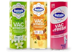 MAISIE STORE Neutradol Vac n Fresh Mixed Carpet Freshener (3pk) | Shake and Vac Carpet Cleaner Powder Variety Pack