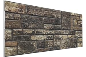 DELLEDECOR ADVANTAGE DESIGNS 3D Stone Effect Wall Panel, Polystyrene Stone Effect Cladding Wall Covering Tiles, 50x100cm DL205