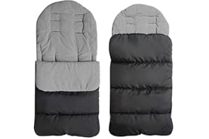 KKPW Fleece Lined Snuggly Cosy Toes Pushchair Footmuff,Baby Sleeping Bag Footmuff,Baby Stroller Cosy Toes Liner Buggy Padded,Windproof Warm Thick Cotton Pad
