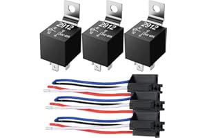 GUUZI 3pcs Relais de Voiture 24 V 40 A DC 4 Broches SPST et Harnais – Kit de Relais de Fils de Cuivre Robustes pour Automobile, Camion, Van, Moto, Bateau