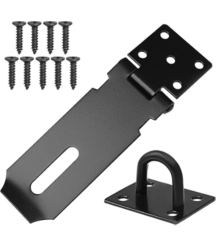 Heavy Duty Hasp & Staple 12" (Galvanised Locking Security Lock Latch - View #14