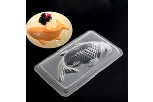 GUANGCAILUN DIY 3D Koi Fish Cake Chocolate Mould Jelly Handmade Mold