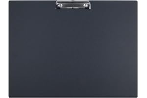 ZZYANGZZ A3 Clipboard Super Toughness Extra Large Clipboard Not Fragile A3 Clipboards Low Profile Clip Black PP Plastic (Landscape)