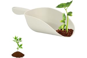 AIZUONI Bodenschaufel, Gartenschaufel Mit Großem Fassungsvermögen Und Ergonomischem Griff, Tragbar Kunststoff Scoop Bodenschaufel Löffel Pik Kellen Gartenarbeit Hof Griff Blume Graben Pflanzwerkzeuge