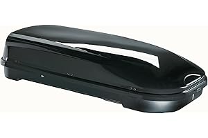 vdp Box da Tetto VDPFL580 580 Litri Nero Lucido + Barre Portapacchi CRV135 Compatibile con Honda Accord SW (5 Porte) 2010-2015
