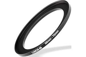 MSTJRY Lumos Step up Ring 58-72 - Metall Filteradapter matt schwarz - von Kamera Objektiv mit 58mm Filtergewinde auf 72mm Filter - Zubehör Adapter