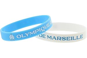 OLYMPIQUE DE MARSEILLE 2 x Armband "Allez l'OM – Offizielle Kollektion", blau, One size