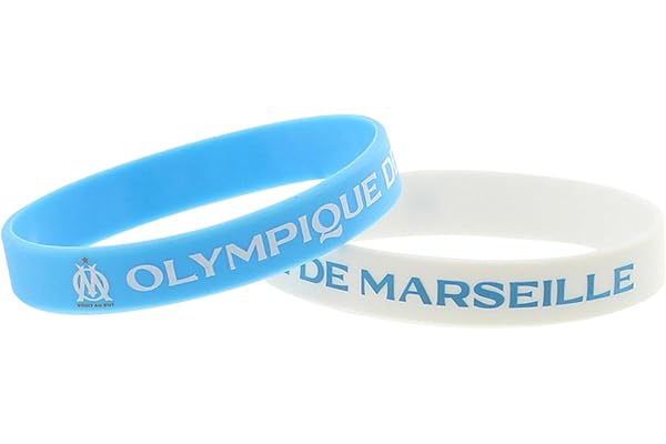 OLYMPIQUE DE MARSEILLE 2 x Bracelet Allez l'OM - Collection officielle