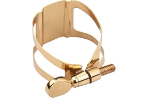 KOCAN Legatura del Sassofono, Legatura per Sassofono con Regolazione a Vite Singola Legatura compatta e Durevole per Sassofono tenore