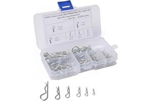 SEMINISMAR R Clip Perni di Fissaggio,R Clip Coppiglie a Molla,R Coppiglie a molla,Coppiglia R,R Coppiglie Pin,R Perno a Molla in Acciaio Inox,per Automobili,Trattori,Officine,6 misure,100 pezzi