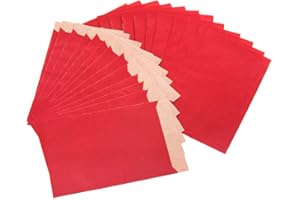 ‎LOGBUCH-VERLAG Logbuch-Verlag 25 kleine rote mini Papiertüten 7 x 9 cm Papier Tüten mit 2 cm Lasche - Verpackung Schmuckbeutel Give-Away Hochzeit Weihnachten