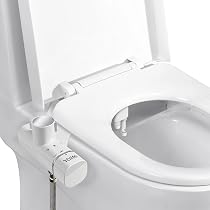 Brondell SS-250 SimpleSpa Thinline Bidet-Aufsatz – Dünnes Design, Seitliche Steuerung, Ohne Strom