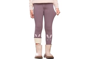 YloveM Leggings Chauds Collants Enfant en Coton Thermique avec Imprimé Pantalon d'hiver pour Fille