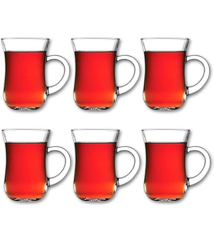 6x Clear Dimpled 10cm Klasik Glass Tea Cup Saucers - Small Vintage Kitchen Coffee Cappuccino Espresso Teacup Plates By Lav - View #9