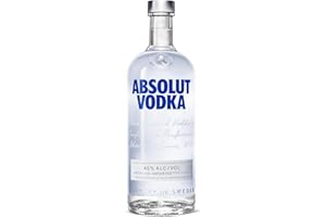 ‎ABSOLUT VODKA Absolut Vodka Original – Edler und extrem reiner Premium-Vodka aus Schweden in der ikonischen Apotheker-Flasche – 1 x 1 l