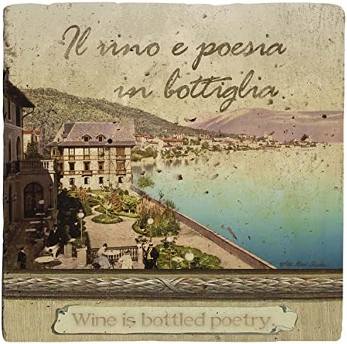 Italian Stone Coasters - Italian Inspirations - Set of 4