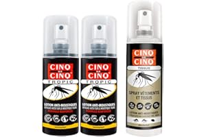 Cinq sur Cinq - Kit Haute Protection Contre Les Moustiques - Lot de 2 x Spray Tropic 75 ML + Spray Vètement 100 ML
