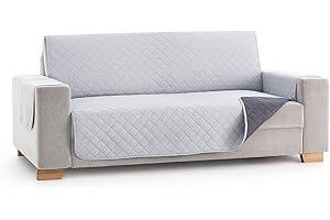 Lanovenanube - Funda sofá Acolchado Mallorca - Práctica - 4 plazas Plus - Color Gris Claro C21