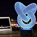 Price comparison product image 3D Visual Lamp Optical Illusion Led Night Light,Amazing 7 Colors Heart Knot Modern Touch Sensitive Switch Lamps with Acrylic Flat, ABS Base, USB Charge for Home Decor Perfect Gifts for Baby