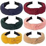 Cerchietti per capelli in tessuto stampato, con nodo, da donna (Headband_6color)