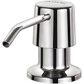 AIKE Kitchen Soap Dispenser, Stainless Steel Sink Soap Dispenser with Bottle, Capacity 500 ml, for Bathroom and Kitchen Sinks
