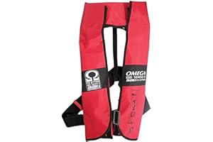 Lalizas Omega Chaleco Salvavidas, Unisex Adulto, Rojo, Automático