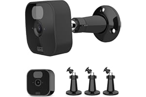 honecumi [3 pezzi] Supporto da parete per fotocamera Blink Outdoor / Indoor / Blink XT2 /XT e Blink Mini Camera System, supporto per fotocamera regolabile a 360°, colore nero