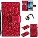 Produktbild für Smartphone Samsung Galaxy A3 (2015) Hülle,Echt Leder Tasche für Samsung Galaxy A3 (2015) Flip Cover Handyhülle Bookstyle mit Magnet Kartenfächer Standfunktion + Staubstecker (7FF)