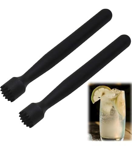 Kit 3 Pezzi Muddler Per Cocktail In Acciaio Inox 25,4 Cm - Con Cucchiaio Da Bar E Misurino 0,5/1 Oz - TNCO