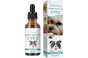 Dificato 2 Pcs Cats Eye Drops,Eye Wash Drops with Mild | Tear Stain Remover Pet Eye Cleaner for Runny Eyes Red Itchy Tears