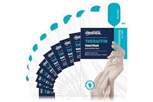 Mediheal Theraffin Handmaske 10 Paar, Peeling-Handschuh mit Sheabutter, Arganöl und Ceramid, Tiefen-Peeling-Handschuh zur Reparatur rissiger Hände