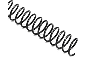 RAYSON Spiral Binding Coil, 50 Sheets, 34 Rings, 9.5mm, 3:1 Pitch, A4, Black, Box of 100